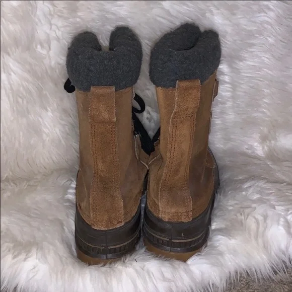Sorel Roughrider caribou Thermoplus boots Snow Men’s 7 women’s 8.5 wool - Picture 3 of 7